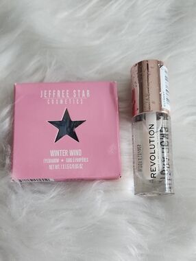 Jeffree Star Winter Wind Eyeshadow & Revolution Hydra Bomb Lip Gloss New